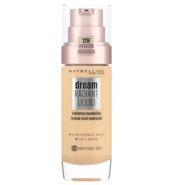 Maybelline Dream Radiant Liquid Foundation - 24 Golden Beige