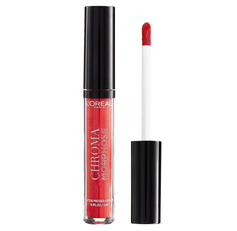 L'Oreal Chroma Morphose Glitter-Pressed Lipstick - 01 Vamp Queen