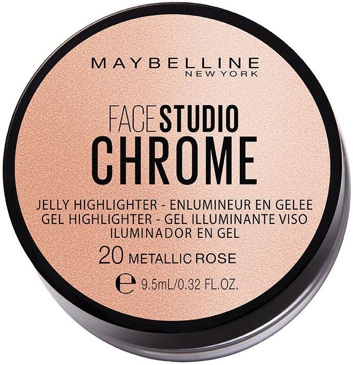 Maybelline Face Studio Chrome Jelly Highlighter - 20 Metallic Rose