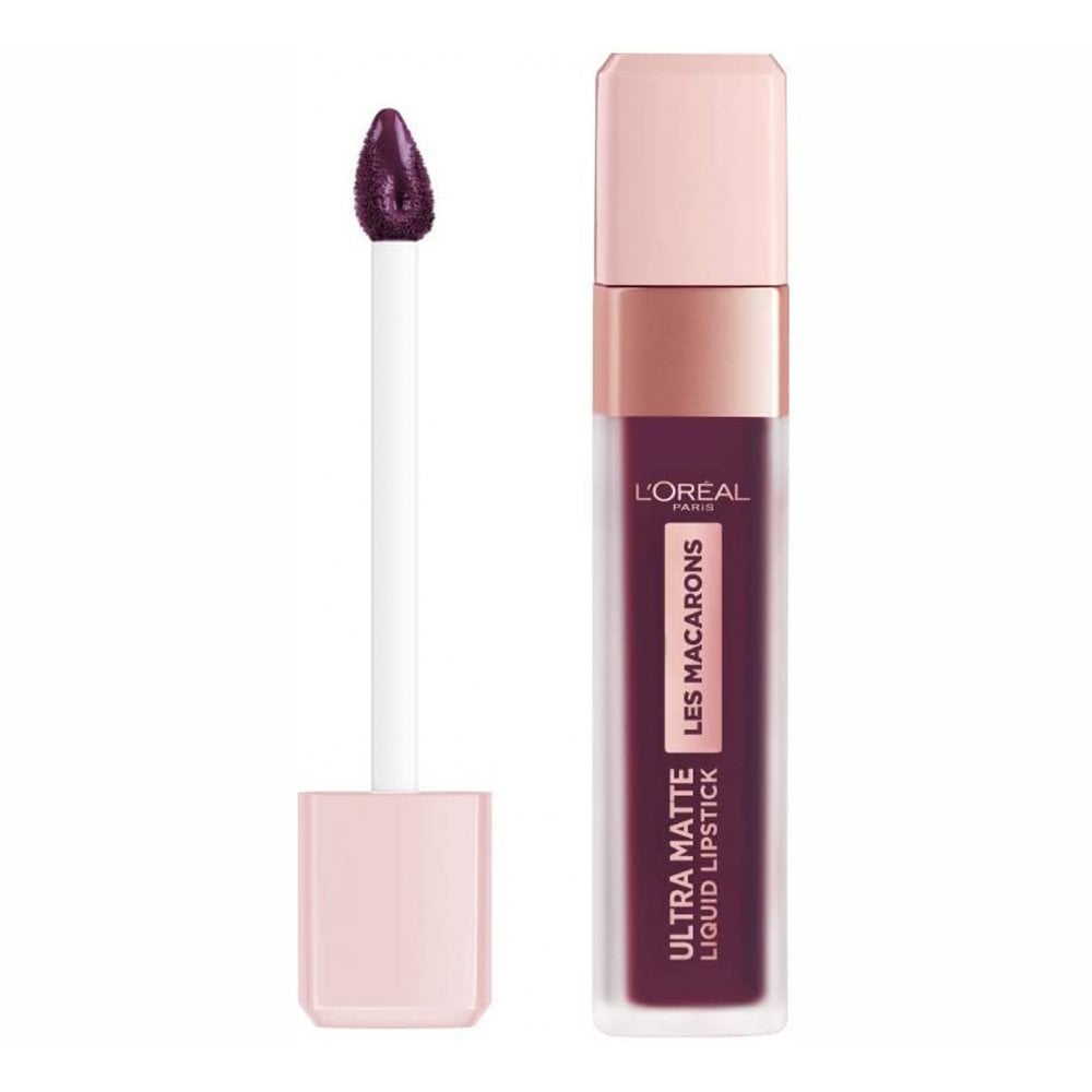 L'Oreal Les Macarons Ultra Matte Liquid Lipstick - 830 Blackcurrant Crush