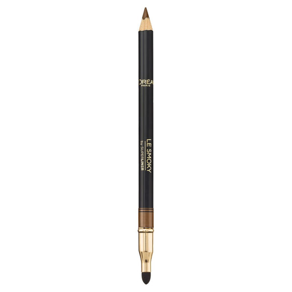 L'Oreal Superliner Le Smoky Pencil Eyeliner & Smudger - 204 Brown Fusion