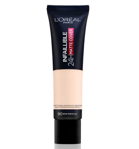 L'Oreal Paris Foundation Infallible Matte Cover - 90 Porcelain