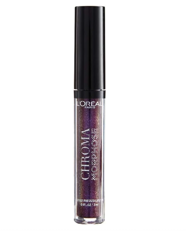 L'Oreal Chroma Morphose Glitter-Pressed Lipstick - 04 Deep Venom