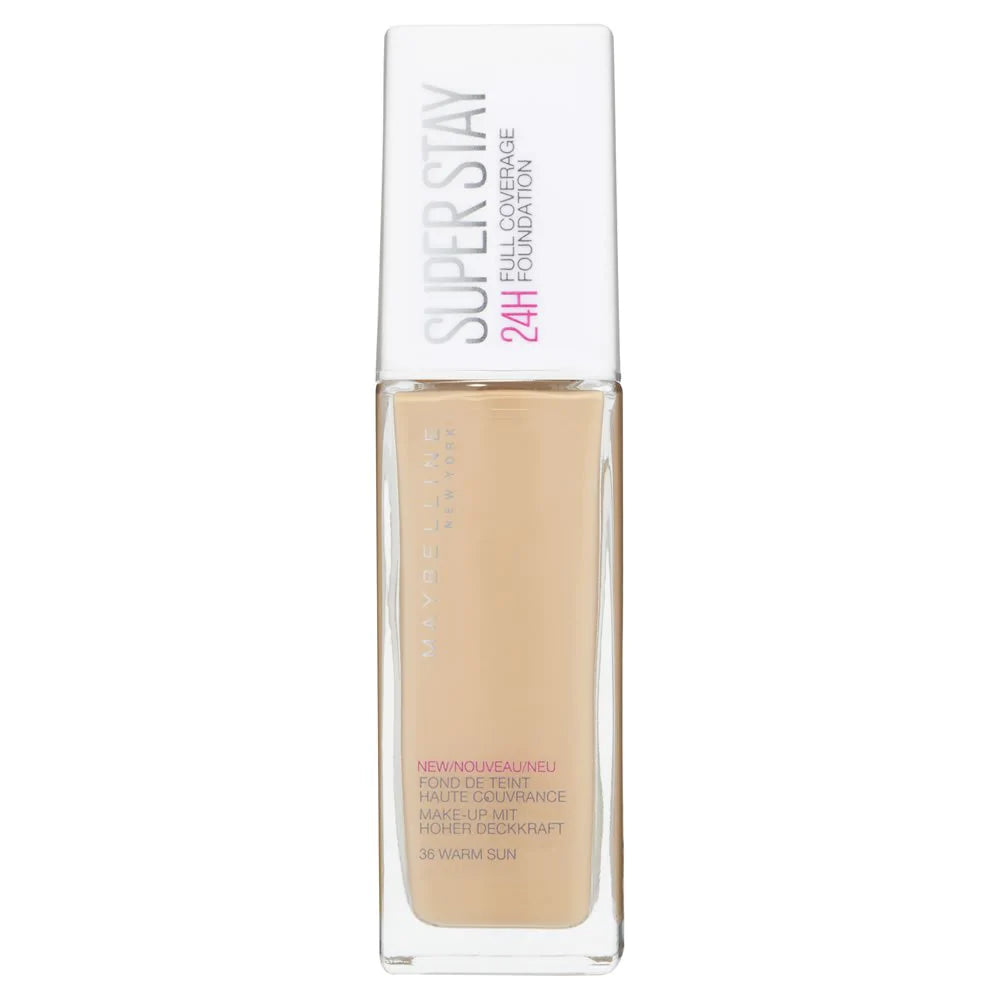 Maybelline Superstay 24H Full Coverage Foundation - 36 Warm Sun