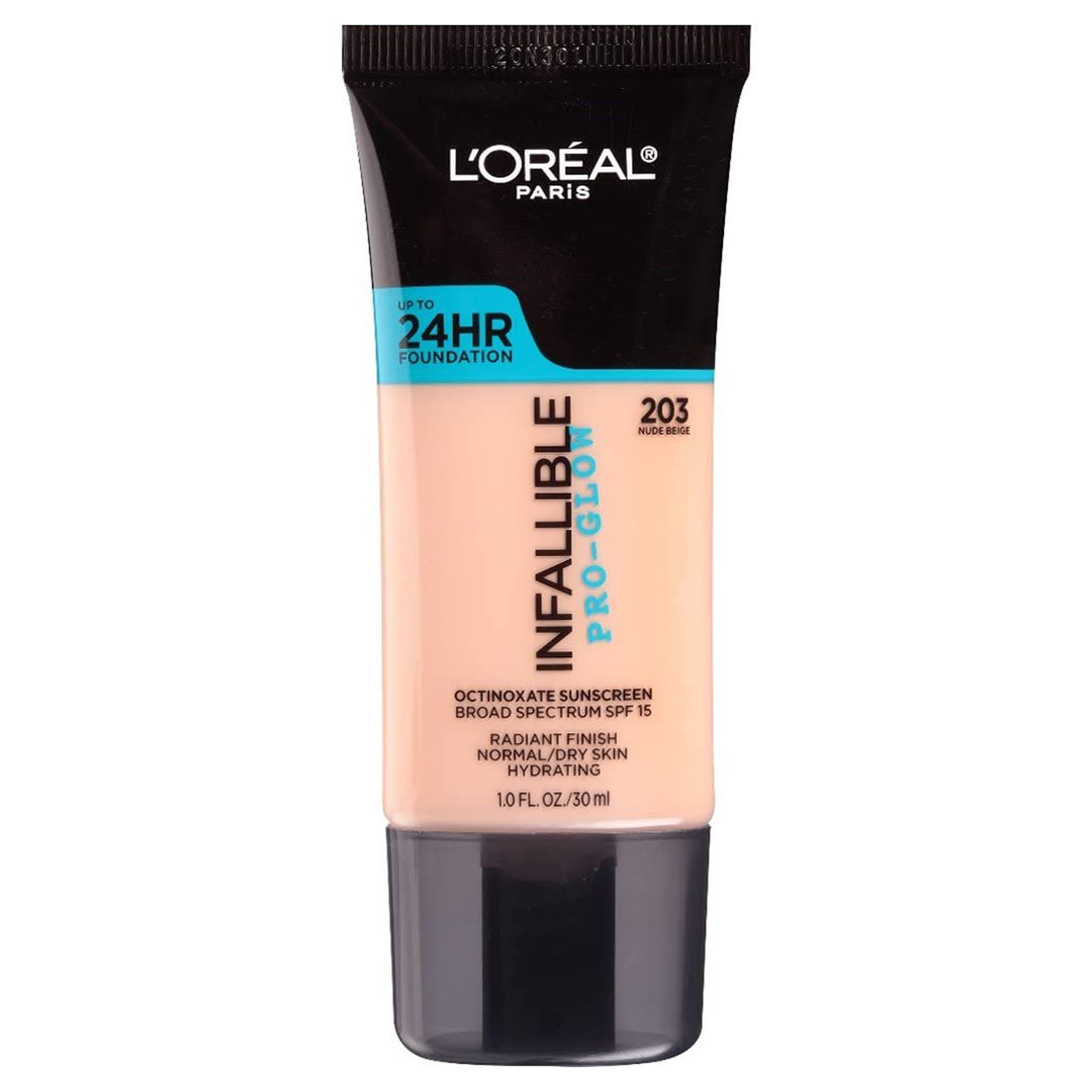 L'Oreal Paris Infallible Pro Glow Longwear Foundation - Nude Beige 203