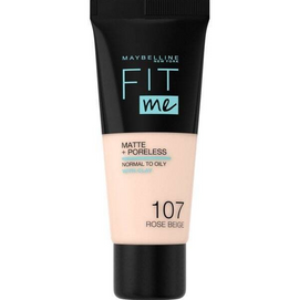 Maybelline Fit Me Matte + Poreless Foundation - 107 Rose Beige